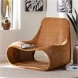 bali & pari Adala Natural Rattan Loop Lounge Chair