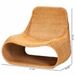 bali & pari Adala Natural Rattan Loop Lounge Chair