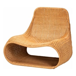 bali & pari Adala Natural Rattan Loop Lounge Chair