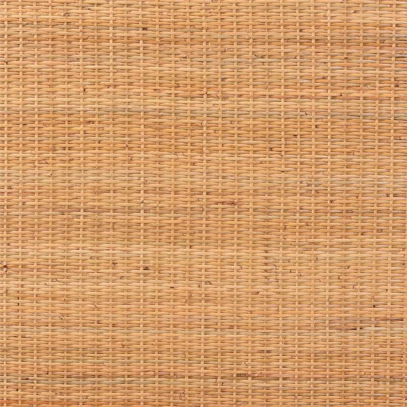 bali & pari Cassio Scalloped Natural Rattan Headboard King