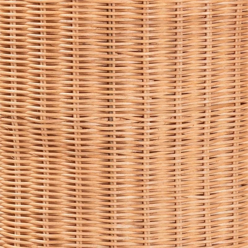 bali & pari Creusa Natural Rattan Laundry Basket with Bow Detail Tall