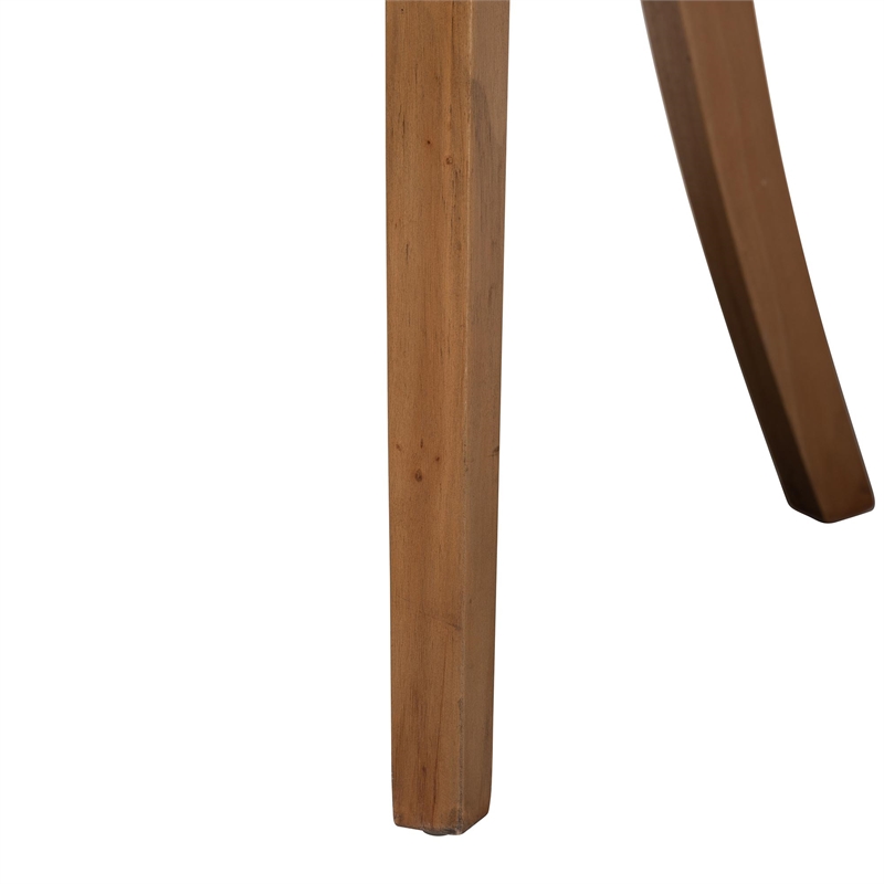 bali & pari Varen Seagrass and Mahogany Wood Dining Chair