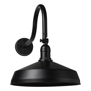 AQ Lighting Aluminum Super Duty Gooseneck LED Barn Lights in Black