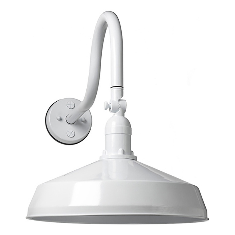 AQ Lighting Aluminum Super Duty Gooseneck LED Barn Lights in White