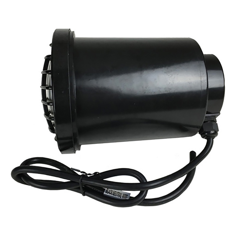 AQ Lighting 120V Metal & Composite Well Light with Curved Grill Cover in Black