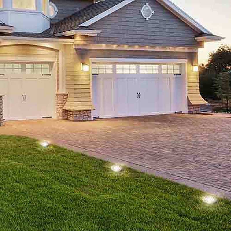 AQ Lighting Metal Well Light with Louvered Grill Cover Landscape in Bronze
