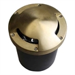 AQ Lighting Metal Well Light with Tri-Directional Cover Landscape in Brass