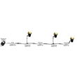 AQ Lighting Metal & Composite Well Light with Angle Shield in Brass