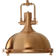 AQ Lighting Large Metal Hanging Pendant Ceiling Light Fixture in Copper