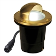 AQ Lighting Metal & Composite Well Pathway Light with Eyebrow Cover in Brass