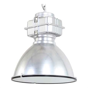 AQ Lighting Large Aluminum Hanging Pendant Kitchen Light in Brushed Silver