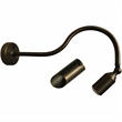 AQ Lighting Brass Bullet Spotlight Gooseneck Sign Light in Bronze/Warm White