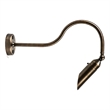 AQ Lighting Brass Bullet Spotlight Gooseneck Sign Light in Bronze/Warm White