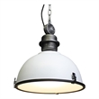 AQ Lighting Large Aluminum Warehouse Barn Hanging Kitchen Pendant Light in White