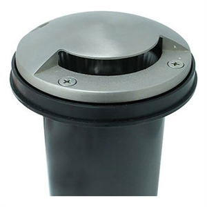 AQ Lighting Metal & Composite Well Light with One Leaf Cover in Black