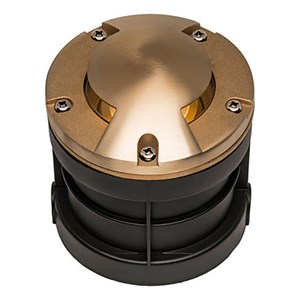 AQ Lighting 5&quot Metal & Composite Well Light with Bi-Directional Cover in Brass