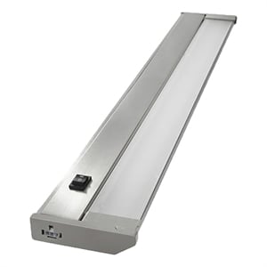 AQ Lighting 8&quot Aluminum LED Under Cabinet Kitchen Overhead Lighting in White