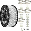 AQ Lighting Deluxe Plastic LED Rope Light Kit with Waterproof in Cool White
