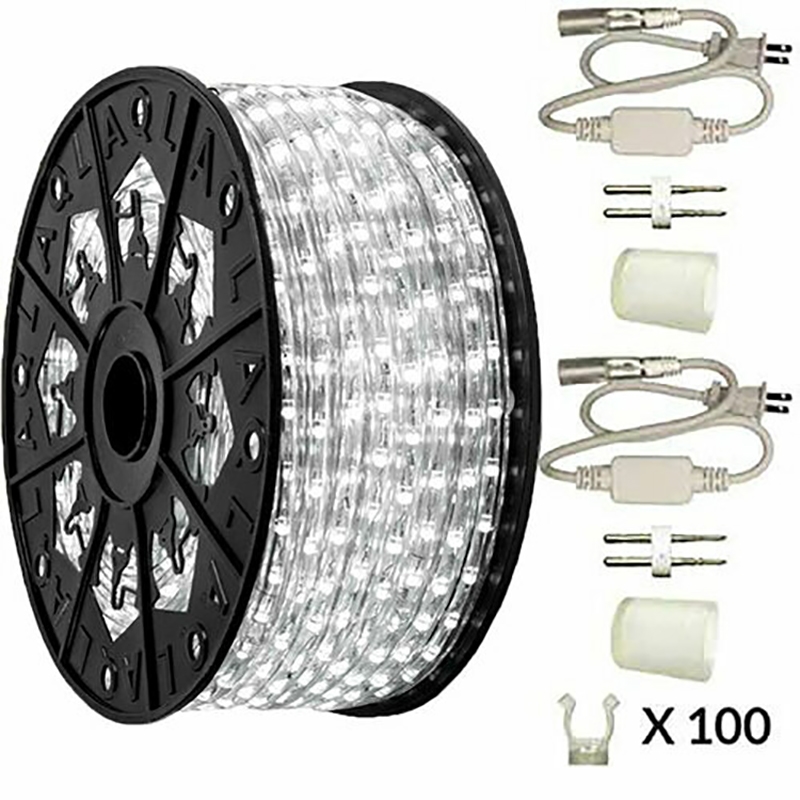AQ Lighting Premium Plastic LED Rope Light Kit with Waterproof in Cool White