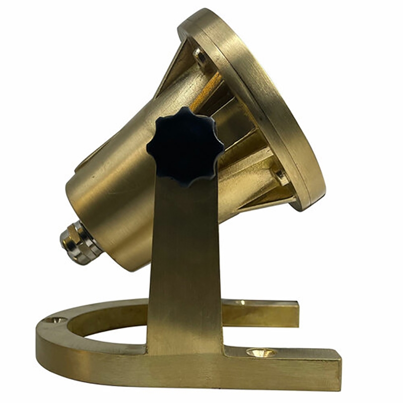 AQ Lighting 3-Piece Solid Brass Underwater LED Warm White Light in Brass