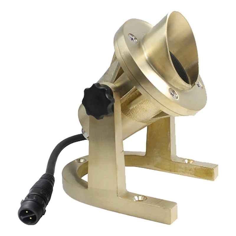 AQ Lighting 3-Piece Brass Underwater LED Cool White Light in Brass