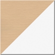 Orison 24x48 Mid Century Modern Metal Desk - Alpine White / Platinum Oak