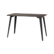 Orison 24x48 Mid Century Modern Metal Desk - Black / Trail Walnut