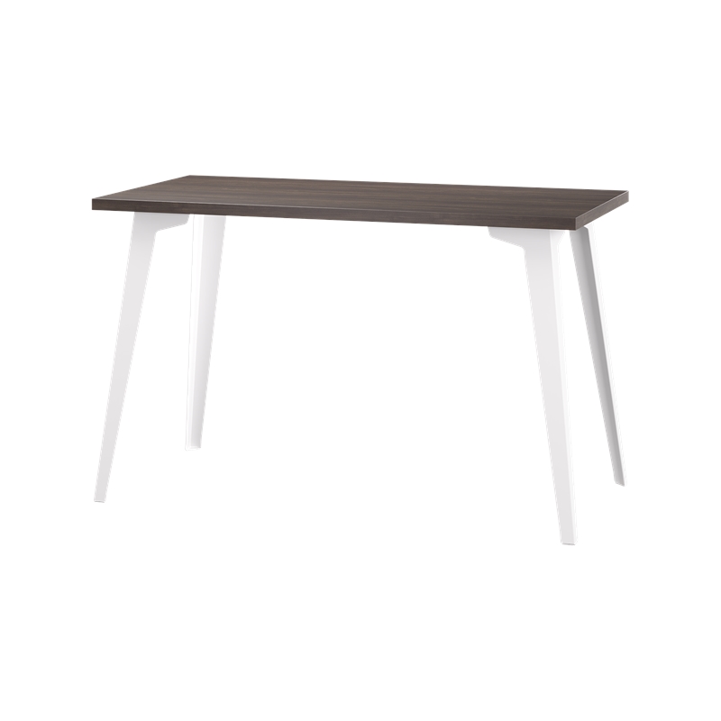 Orison 24x48 Mid Century Modern Metal Desk - Alpine White / Trail Walnut