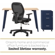 Orison 27x57 Mid Century Modern Metal Desk - Navy / Platinum Oak