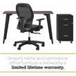 Orison 27x57 Mid Century Modern Metal Desk - Black / Trail Walnut