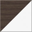 Orison 27x57 Mid Century Modern Metal Desk - Alpine White / Trail Walnut