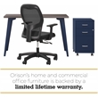 Orison 27x57 Mid Century Modern Metal Desk - Navy / Trail Walnut