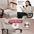 Click365 Transform 1.0 Ergonomic Mid Back Desk Chair Fabric Beige