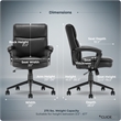 Click365 Ergonomic Office Leather Chair with Lumbar Support Transform 2.0 Black
