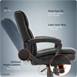 Click365 Ergonomic Office Leather Chair with Lumbar Support Transform 2.0 Black