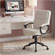 Click365 Transform 2.0 Ergonomic Mid Back Desk Chair Bonded Leather White