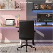 Click365 Transform 3.0 Ergonomic Mid Back Desk Chair Bonded Leather Black