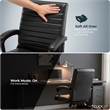 Click365 Transform 3.0 Ergonomic Mid Back Desk Chair Bonded Leather Black
