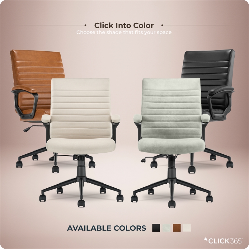 Click365 Transform 3.0 Ergonomic Mid Back Desk Chair Velvet Grey