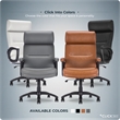 Click365 Classic Big & Tall Executive Office Chair Bonded Leather Black