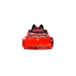 Titi Racer Modern Wood Shark Twin Race Car Bed with Remote Control in Red