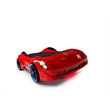 Titi Racer Modern Wood Shark Twin Race Car Bed with Remote Control in Red