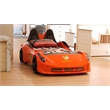 Titi Racer Modern TT Twin Race Car Bed with Remote Control in Red