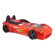 Titi Racer Modern TT Twin Race Car Bed with Remote Control in Red
