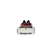Titi Racer Modern Wood TT Twin Race Car Bed with Remote Control in White