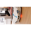 Titi Racer Modern GTI Wood Twin Race Car Bed with Remote Control in White