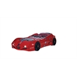 Titi Racer Modern GTI Wood Twin Race Car Bed with Remote Control in Red