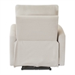 Hybition Modern Recliner Chair Electrically Adjustable Fabric Single Sofa Beige