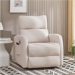 Hybition Modern Recliner Chair Electrically Adjustable Fabric Single Sofa Beige