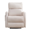 Hybition Modern Recliner Velvet Chair Electrically Adjustable Single Sofa-Beige